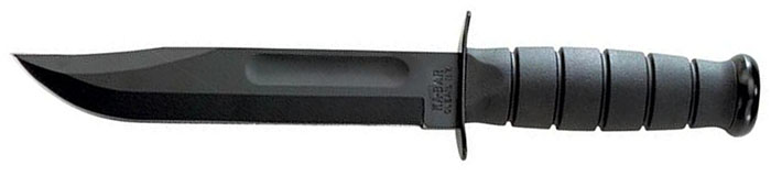 KA-BAR 1213 Black Straight Edge Knife