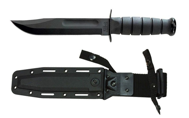 KA-BAR 1213 Black Straight Edge Knife