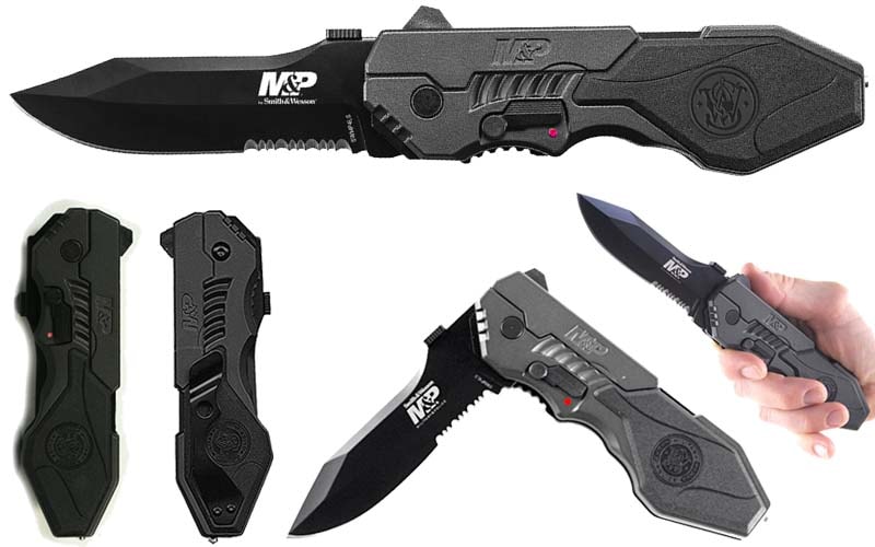 top rated tactical knife - Smith & Wesson SWMP4LS Stainless Steel Assisted Opening Knife
