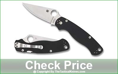 Spyderco Para Military 2 Signature Folding Knife - Satin Plain Edge Blade