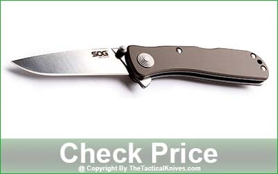 SOG Twitch II Assisted Opening Folding Knife - TWI8-CP - Aluminum Handle