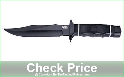 SOG Tech Bowie Fixed Blade Knife - S10B-K