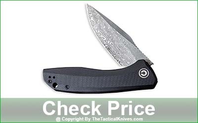 CIVIVI Baklash Flipper Damascus Folding Knife - C801DS