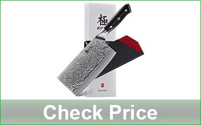 KYOKU Shogun Series 7-Inch Damascus Cleaver Knife